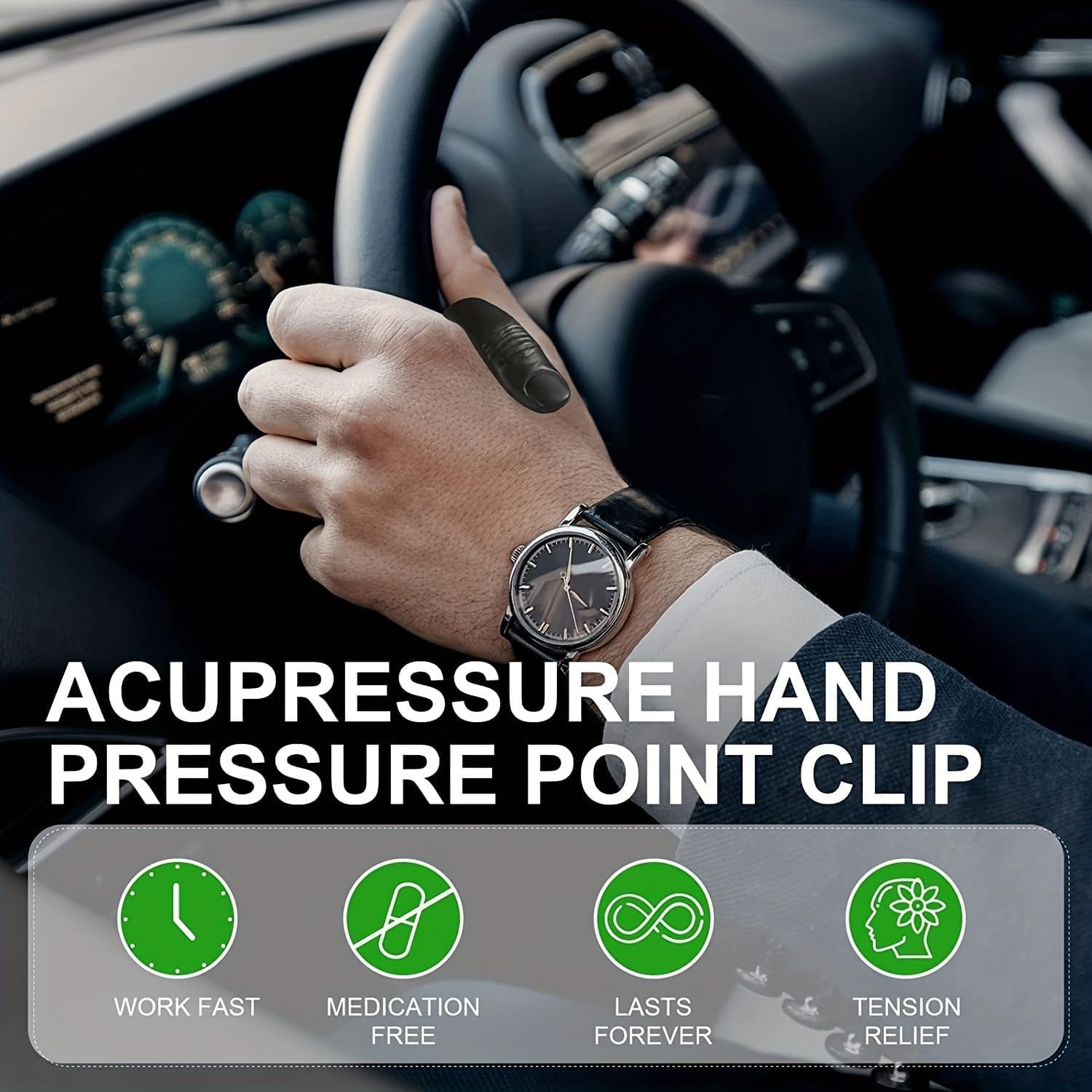 Sugar Control LI4 Acupressure Point Clip (Magnetic)